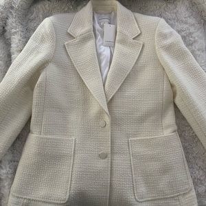 Club Monaco Women's Tall Size Tweed Texture Blazer